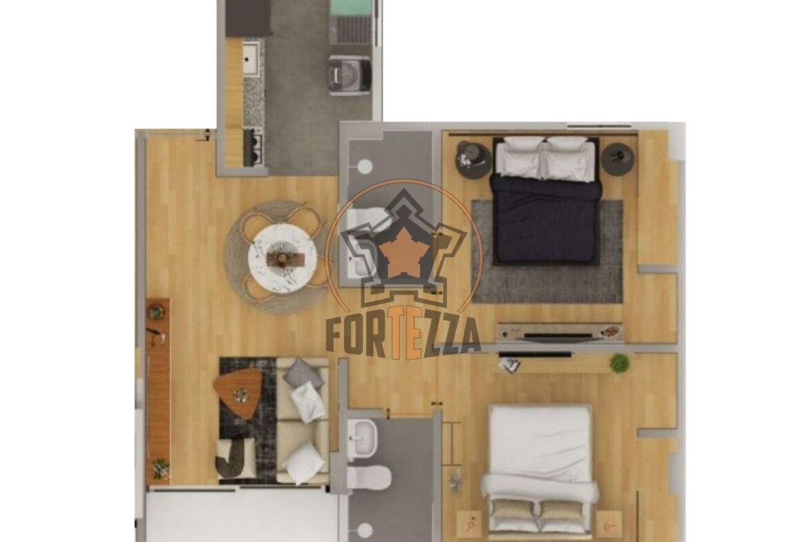 Proyecto nuevo para el año 2026 de apartamentos con diseño industrializado.